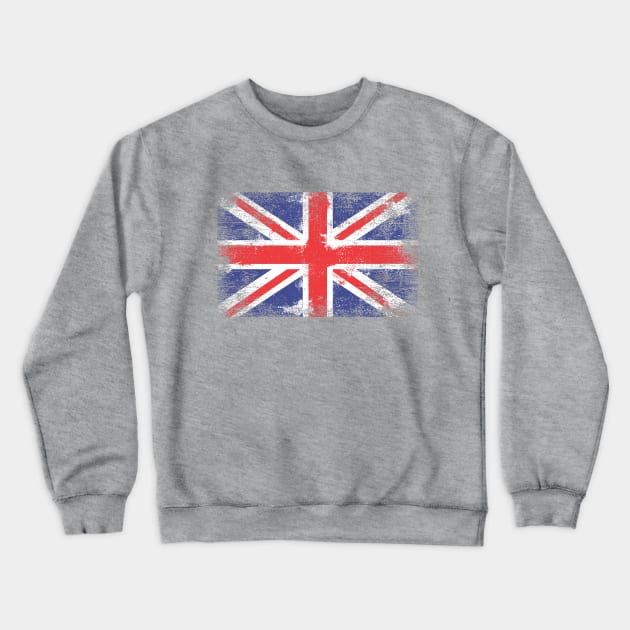 Union Jack Distressed Crewneck Sweatshirt by machmigo